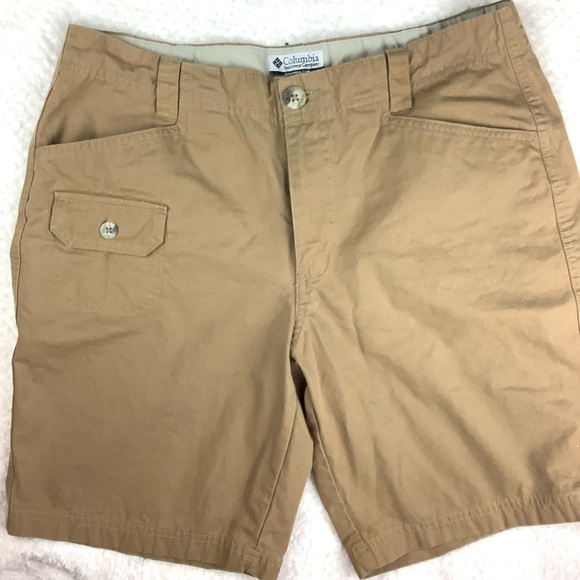 COLUMBIA CARGO UTILITARIAN KHAKI HIKING SHORTS - Picture 1 of 5